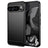 Google Pixel 9 Pro XL Børstet TPU Cover - Karbonfiber - Sort
