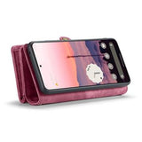 Google Pixel 9 Pro XL Caseme 008 2-i-1 Multifunktionel Pung - Rød