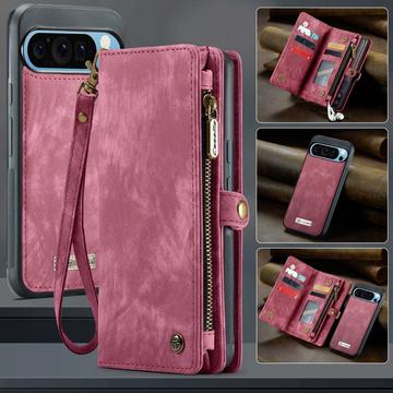 Google Pixel 9 Pro XL Caseme 008 2-i-1 Multifunktionel Pung - Rød