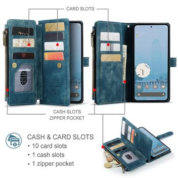 Google Pixel 9 Pro XL Caseme C30 Multifunktionel Pung - Blå