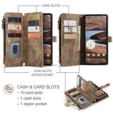 Google Pixel 9 Pro XL Caseme C30 Multifunktionel Pung - Brun