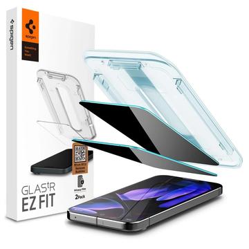 Google Pixel 9 Pro XL Spigen Glas.tR Ez Fit Privacy Skærmbeskyttelse Hærdet Glas - 2 Stk.