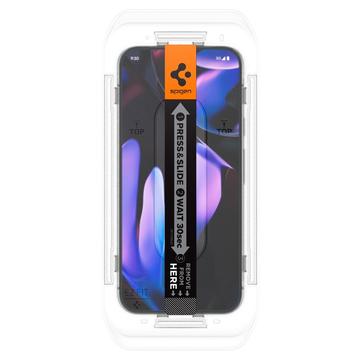 Google Pixel 9 Pro XL Spigen Glas.tR Ez Fit Privacy Skærmbeskyttelse Hærdet Glas - 2 Stk.