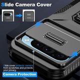 Google Pixel 9/9 Pro Roterende Ring Hybrid Cover med Kameraskjold - Sort