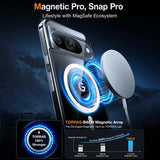 Google Pixel 9/9 Pro Torras X-Shock MagSafe TPU Cover - Gennemsigtig