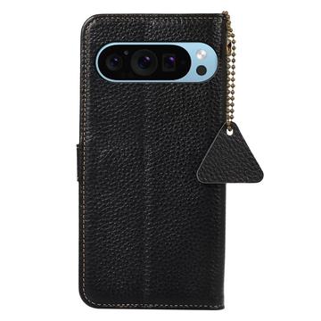 Google Pixel 9/9 Pro Læderpung med RFID - Sort