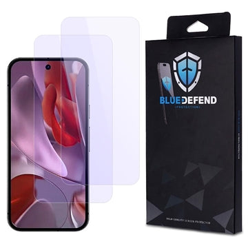 Google Pixel 9a BlueDefend Anti-Blue Light Skærmbeskyttelse Hærdet Glas - 2 stk.