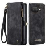 Google Pixel 9a Caseme 008 2-i-1 Multifunktionel Pung - Sort