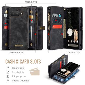 Google Pixel 9a Caseme 008 2-i-1 Multifunktionel Pung - Sort
