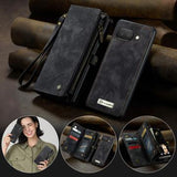 Google Pixel 9a Caseme 008 2-i-1 Multifunktionel Pung - Sort