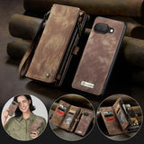 Google Pixel 9a Caseme 008 2-i-1 Multifunktionel Pung - Brun