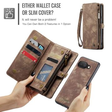 Google Pixel 9a Caseme 008 2-i-1 Multifunktionel Pung - Brun