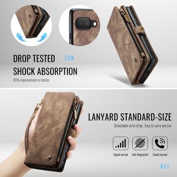 Google Pixel 9a Caseme 008 2-i-1 Multifunktionel Pung - Brun