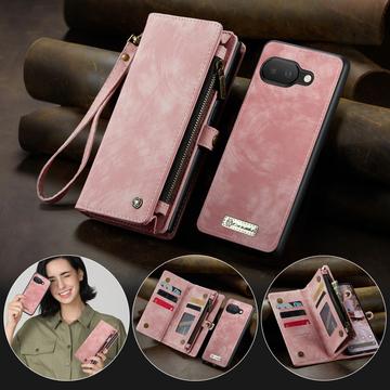 Google Pixel 9a Caseme 008 2-i-1 Multifunktionel Pung - Pink