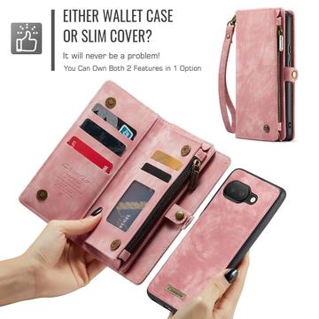 Google Pixel 9a Caseme 008 2-i-1 Multifunktionel Pung - Pink