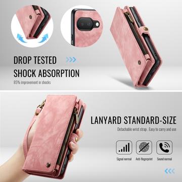 Google Pixel 9a Caseme 008 2-i-1 Multifunktionel Pung - Pink