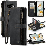 Google Pixel 9a Caseme C30 Multifunktionel Pung - Sort
