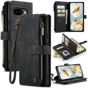 Google Pixel 9a Caseme C30 Multifunktionel Pung - Sort