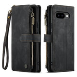 Google Pixel 9a Caseme C30 Multifunktionel Pung - Sort