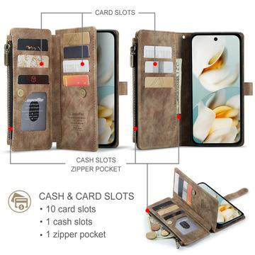 Google Pixel 9a Caseme C30 Multifunktionel Pung - Brun