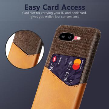 Google Pixel 9a KSQ Cover med Kortholder - Orange