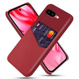 Google Pixel 9a KSQ Cover med Kortholder - Rød