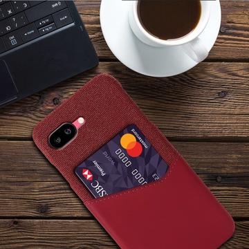 Google Pixel 9a KSQ Cover med Kortholder - Rød
