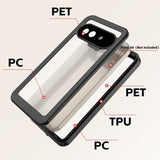 Google Pixel 9a Redpepper FS IP68 Vandtæt Cover - Sort