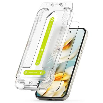Google Pixel 9a Ringke Easy Slide Skærmbeskyttelse Hærdet Glas - 2 stk.
