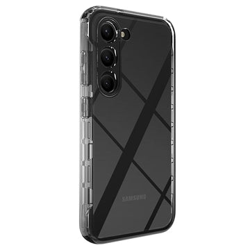 Samsung Galaxy S23 5G Gradient Series Hybrid Cover - Sort / Gennemsigtig