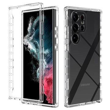 Samsung Galaxy S23 Ultra 5G Gradient Series Hybrid Cover - Gennemsigtig