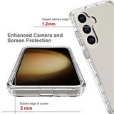 Samsung Galaxy S24 Gradient Series Hybrid Cover - Blå / Gennemsigtig