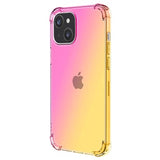 Gradient Stødtæt iPhone 14 TPU Cover - Pink / Guld