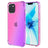 Gradient Stødtæt iPhone 14 TPU Cover - Pink / Lilla