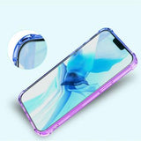 iPhone 15 Gradient Stødtæt TPU Cover - Blå / Pink