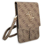 Guess 4G Big Logo-smartphonetaske med kortholdere - brun