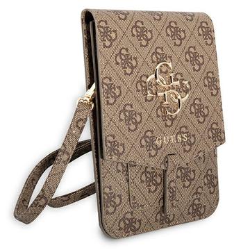 Guess 4G Big Logo-smartphonetaske med kortholdere - brun