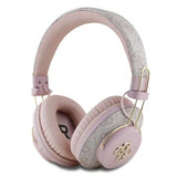 Guess 4G Big Metal Logo ENC trådløse hovedtelefoner - Pink