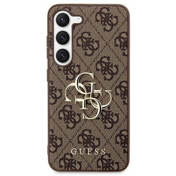 Guess 4G Big Metal Logo Samsung Galaxy S23 5G Hybrid Cover - Brun