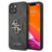 Guess 4G Big Metal Logo iPhone 13 Hybrid Cover - Sort