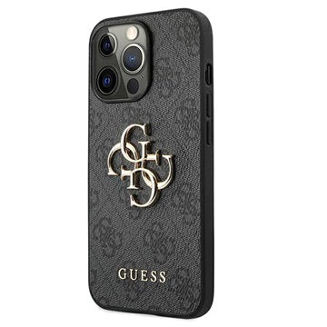 Guess 4G Big Metal Logo iPhone 13 Pro Max Hybrid Cover - Sort