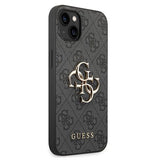 Guess 4G Big Metal Logo iPhone 14 Hybrid Cover - Sort