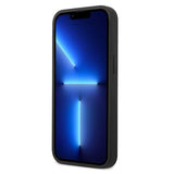Guess 4G Big Metal Logo iPhone 14 Hybrid Cover - Sort