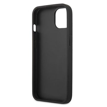 Guess 4G Big Metal Logo iPhone 14 Hybrid Cover - Sort