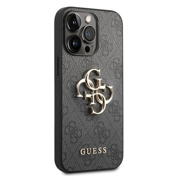 Guess 4G Big Metal Logo iPhone 14 Pro Max Hybrid Cover - Sort