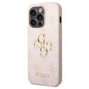 Guess 4G Big Metal Logo iPhone 14 Pro Max Hybrid Cover - Pink