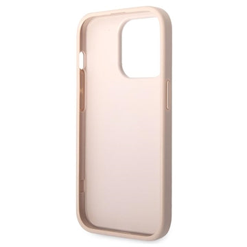 Guess 4G Big Metal Logo iPhone 14 Pro Max Hybrid Cover - Pink