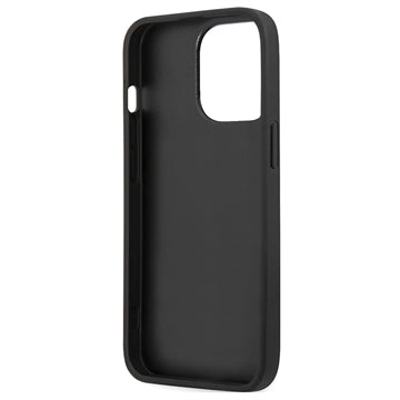 Guess 4G Big Metal Logo iPhone 14 Pro Hybrid Cover - Grå