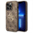 iPhone 15 Pro Guess 4G Big Metal Logo Hybrid Cover - Brun
