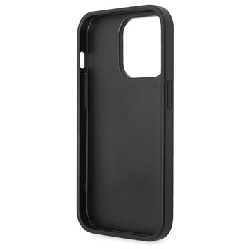 iPhone 15 Pro Guess 4G Big Metal Logo Hybrid Cover - Grå